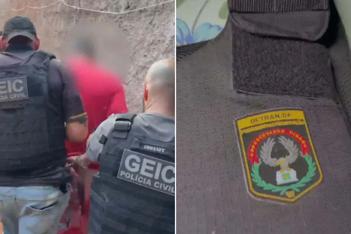 Casal é preso com drogas e colete balístico do Detran-DF no Entorno